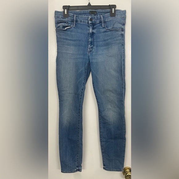 MOTHER The Looker Ankle We The Animals Skinny Jeans Blue Size 30 - Picture 4 of 12